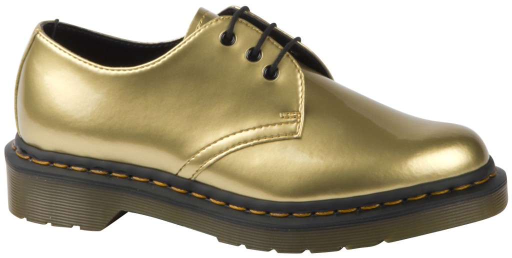 dr martens gold shoes 